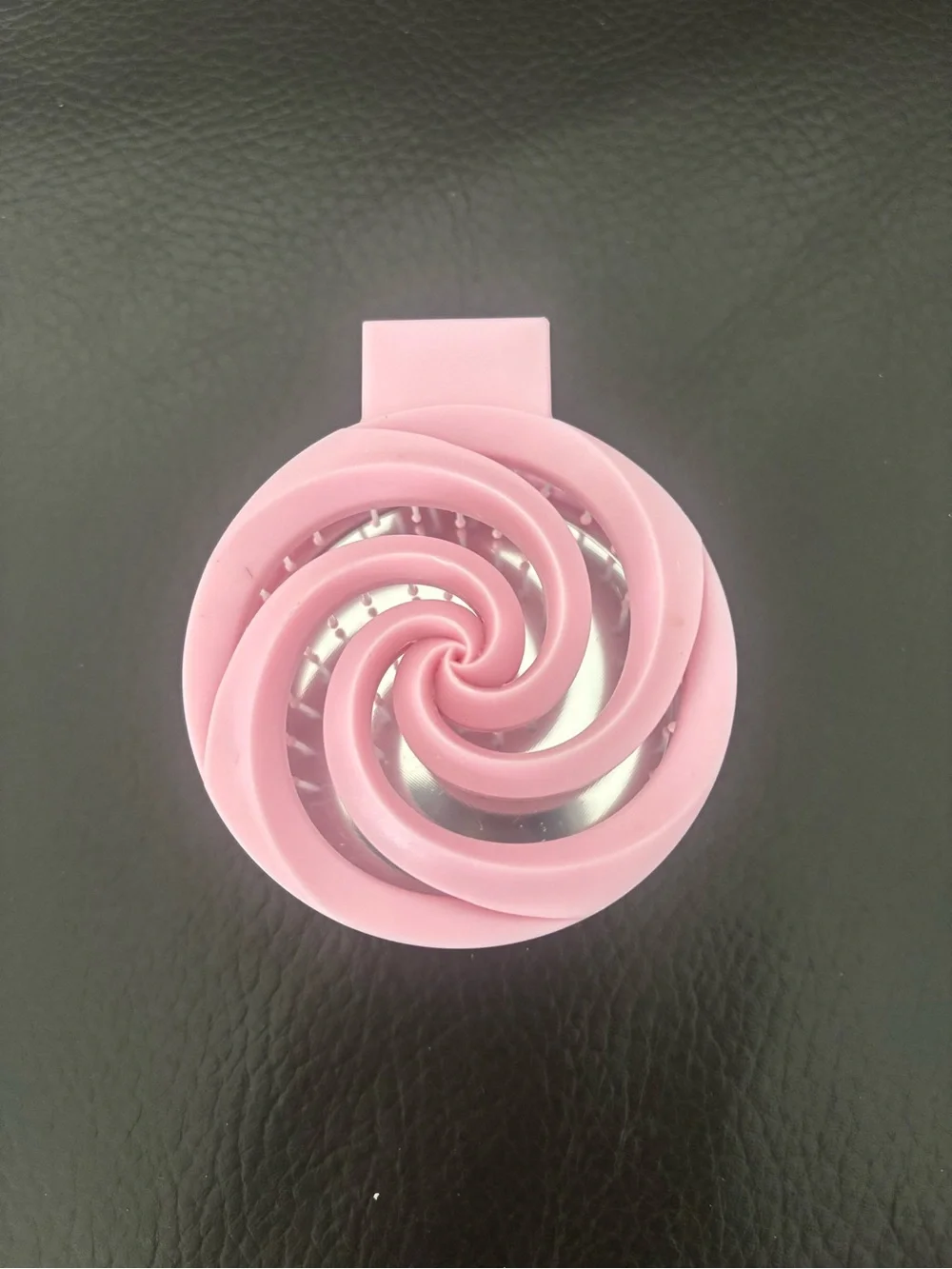 Hand Crafted Pink Compact Mirror Comb Combo